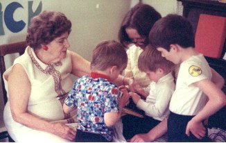 With grandchildren - May 1977